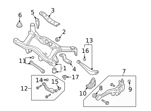 Rear Suspension for 2004 Subaru Baja #1