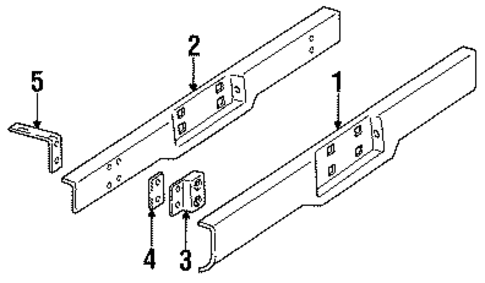 Rear Bumper for 1991 GMC Syclone #0