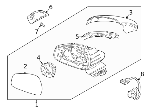 Outside Mirrors for 2020 Kia Stinger #0