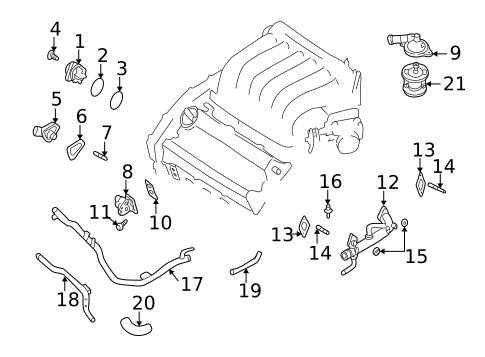 Water Pump for 2004 INFINITI I35 #0