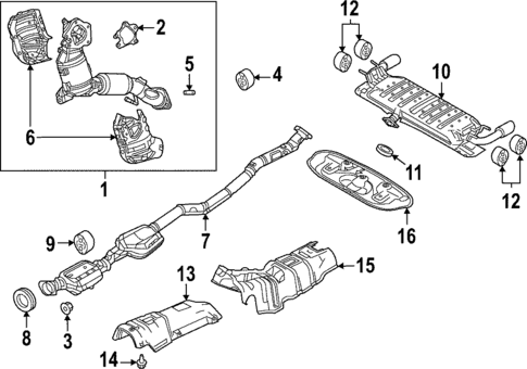 Exhaust Components for 2023 Mazda 3 #1