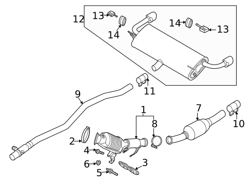 Brackets, Flanges & Hangers for 2020 Ford Escape #0