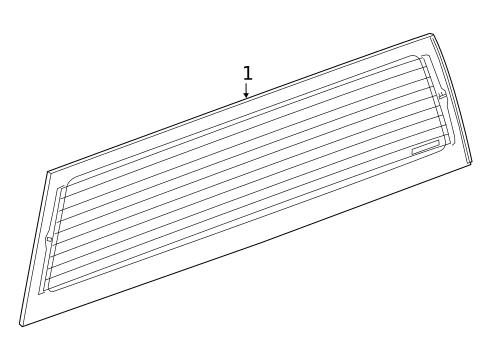 Glass & Hardware - Back for 2023 GMC Sierra 2500 HD #3