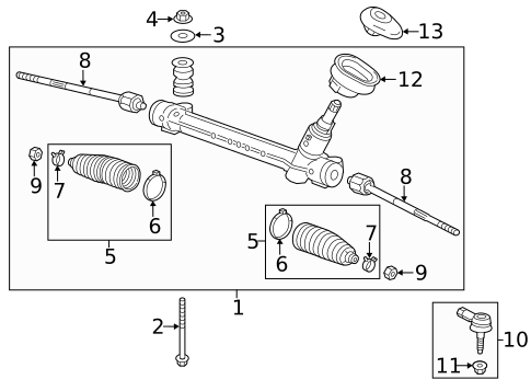 Steering Gear & Linkage for 2020 Chevrolet Sonic #0