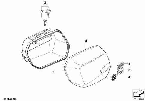 Luggage System for 2003 BMW-Motorrad K 1200 GT #3