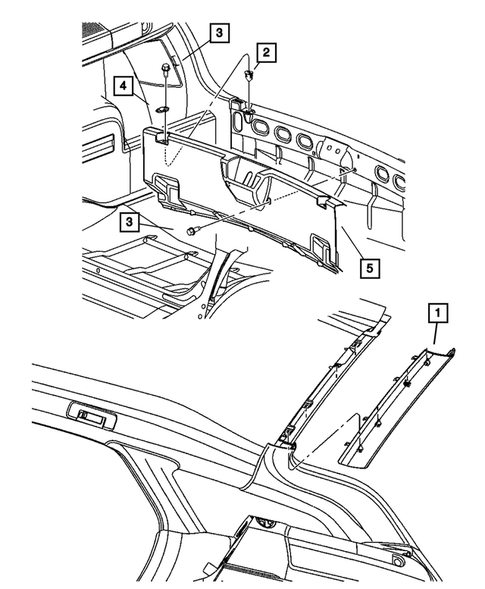 Panels-Moldings-Scuff Plates, Pillar, Cowl, 1/4 Panel Trim and Cargo Covers for 2008 Dodge Charger #6