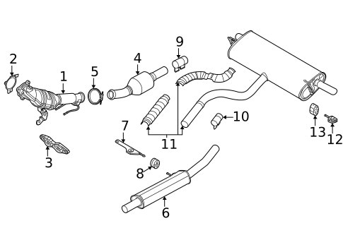Exhaust Components for 2023 Ford Bronco Sport #0