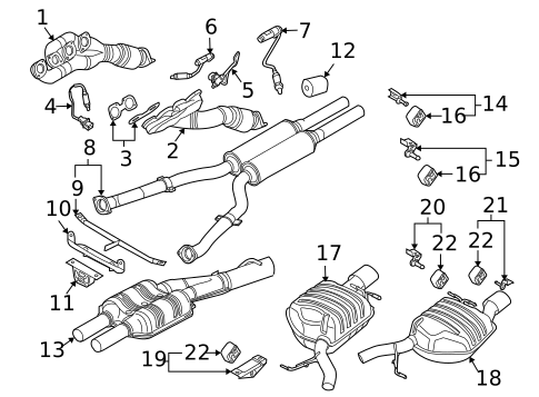 Exhaust Components for 2009 BMW 650i #0