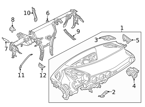 Instrument Panel for 2018 Audi TTS Quattro #0