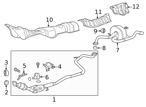 Exhaust Components for 2014 Toyota Prius C #0