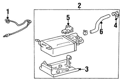 Emission Components for 2003 Toyota Matrix #1