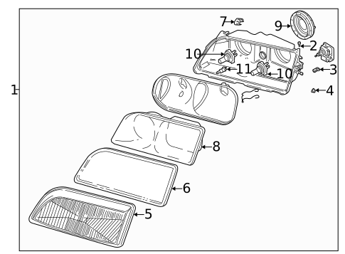 Bulbs - Chassis for 2000 Volvo V40 #4