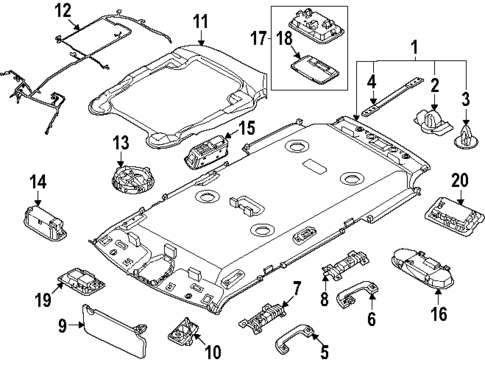 Interior Trim - Roof for 2025 Kia EV9 #0