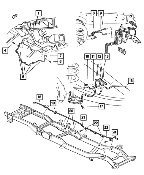 Brake Lines and Hoses for 2002 Dodge Ram 2500 #0