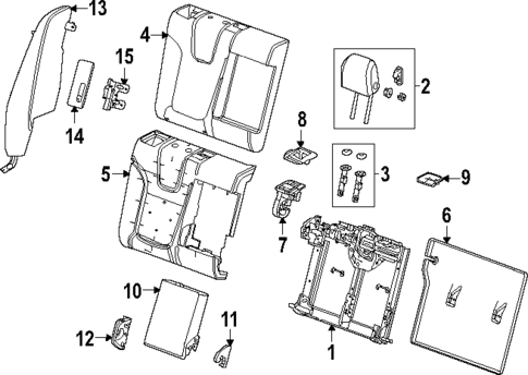 Rear Seat Components for 2023 Buick Encore GX #0