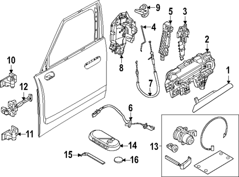 Lock & Hardware for 2025 Mini Countryman #0