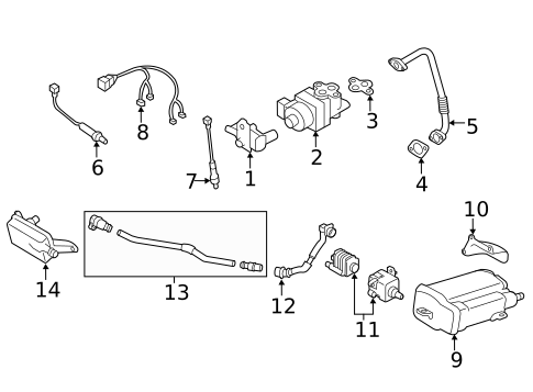Emission Components for 2019 Subaru Legacy #0