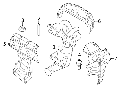 Exhaust Manifold for 2014 Mini Cooper Countryman #1