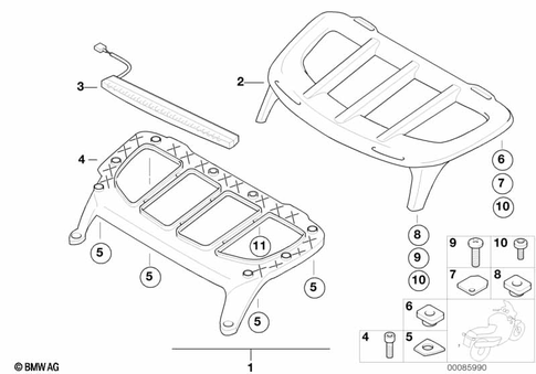 Motorcycle Trim Section, Windshield for 2005 BMW-Motorrad K 1200 LT #4