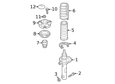 Struts & Components for 2011 Volkswagen Jetta #7