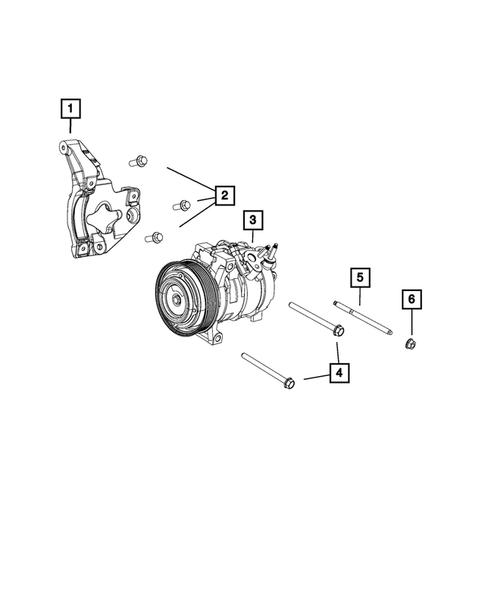 Air Conditioner Compressor and Mounting for 2018 Jeep Grand Cherokee #2