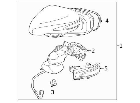 Outside Mirrors for 2013 Lexus IS250 #1