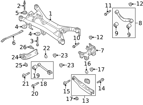 Rear Suspension for 2011 Suzuki Kizashi #2