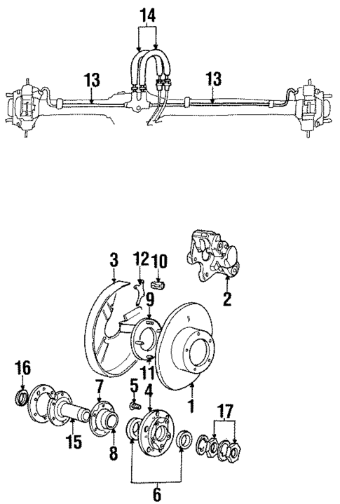 Rear Brakes for 1995 Land Rover Discovery #0