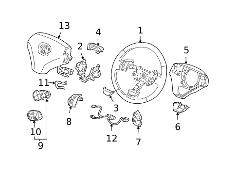 Steering Wheel & Trim for 2005 Acura TSX #0