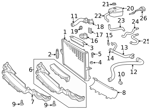 Radiator & Components for 1999 Volvo V70 #0