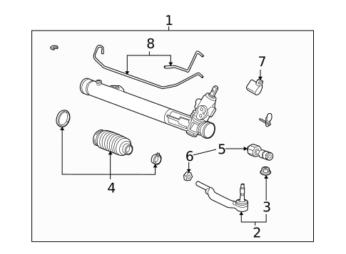 Steering Gear & Linkage for 2010 Cadillac CTS #1