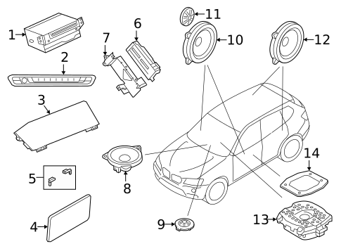 Antenna & Radio for 2021 BMW X7 #1