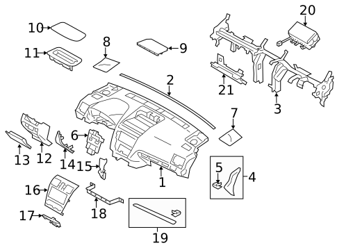 Instrument Panel for 2017 Subaru WRX STI #0