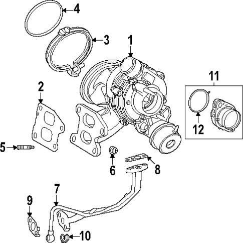 Turbocharger & Components for 2025 Lexus TX500h #1