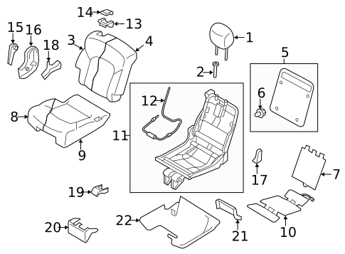 Second Row Seats for 2020 INFINITI QX80 #2