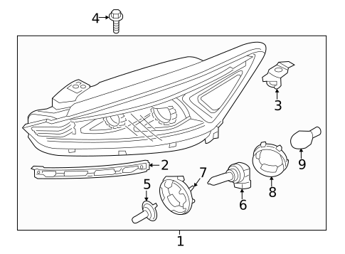 Headlamp Components for 2019 Kia Cadenza #0