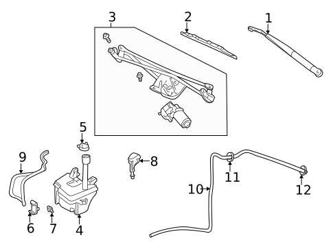 Wiper & Washer Components for 2005 Mercury Mountaineer #1
