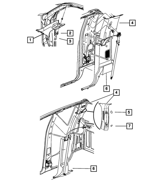Panels-Moldings-Scuff Plates, Pillar, Cowl, 1/4 Panel Trim and Cargo Covers for 2011 Ram 3500 #1