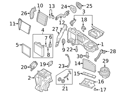Blower Motor & Fan for 2006 Volkswagen Rabbit #1