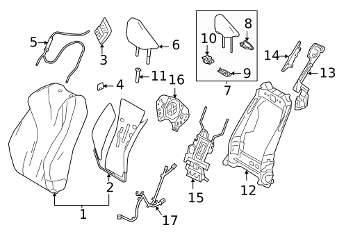 Driver Seat Components for 2024 Lexus LC500 #0