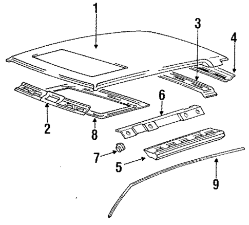 Roof for 1992 Mitsubishi Precis #0