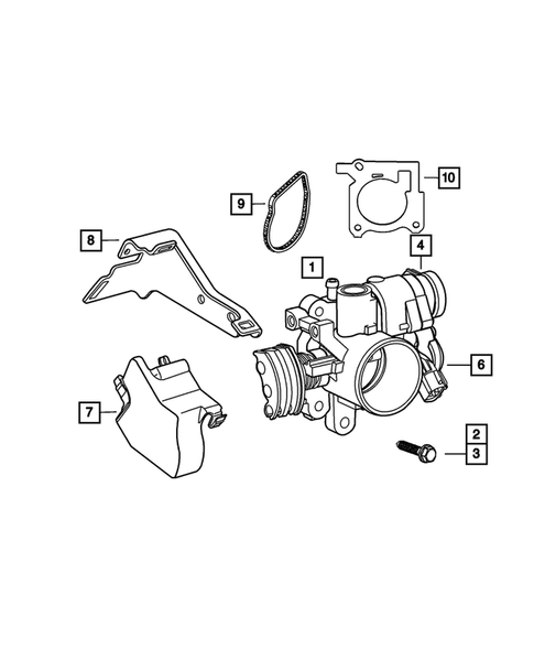 Throttle Body for 2004 Chrysler PT Cruiser #1