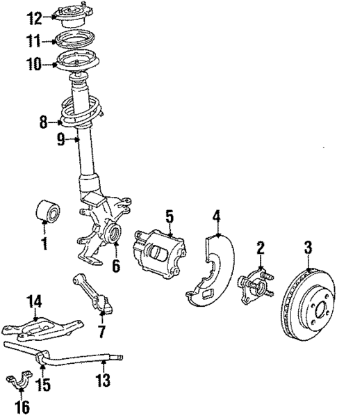 Suspension Components for 1987 Ford EXP #0