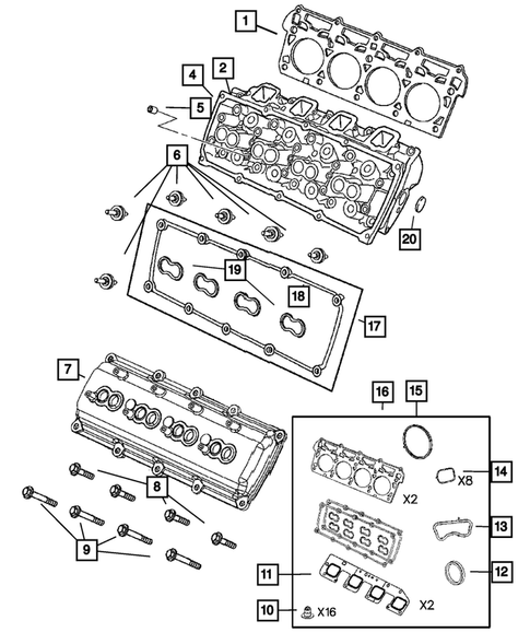 Cylinder Head for 2007 Dodge Ram 3500 #0