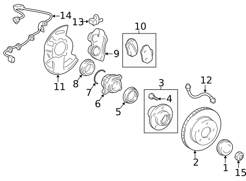 Brake Components for 2006 Lexus GX470 #0