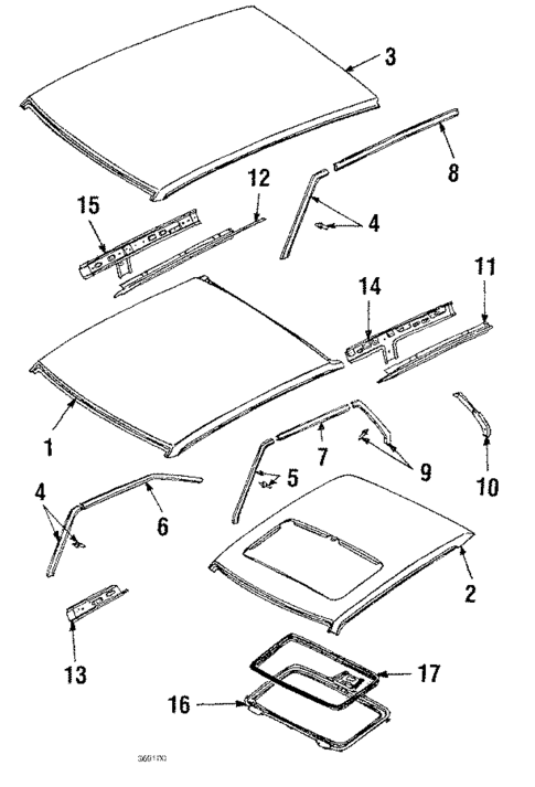Roof for 1986 Nissan Sentra #0