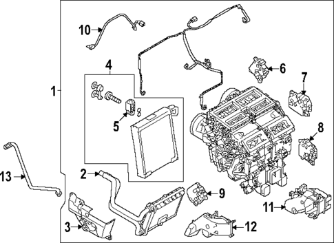 Evaporator & Heater Components for 2025 Mitsubishi Outlander PHEV #0