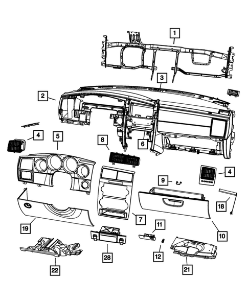 Instrument Panel for 2010 Dodge Charger #0