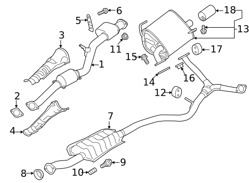 Exhaust Components for 2014 Subaru Forester #0