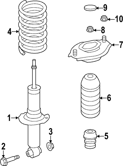 Struts & Components for 2015 Subaru XV Crosstrek #11